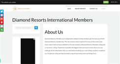 Desktop Screenshot of diamondresortsmembers.com