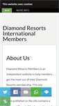 Mobile Screenshot of diamondresortsmembers.com